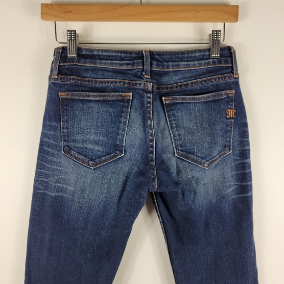 Miss Me Nicole Mid Rise Skinny Raw Hem Ankle Jeans Dark 49 - Picture 6 of 12